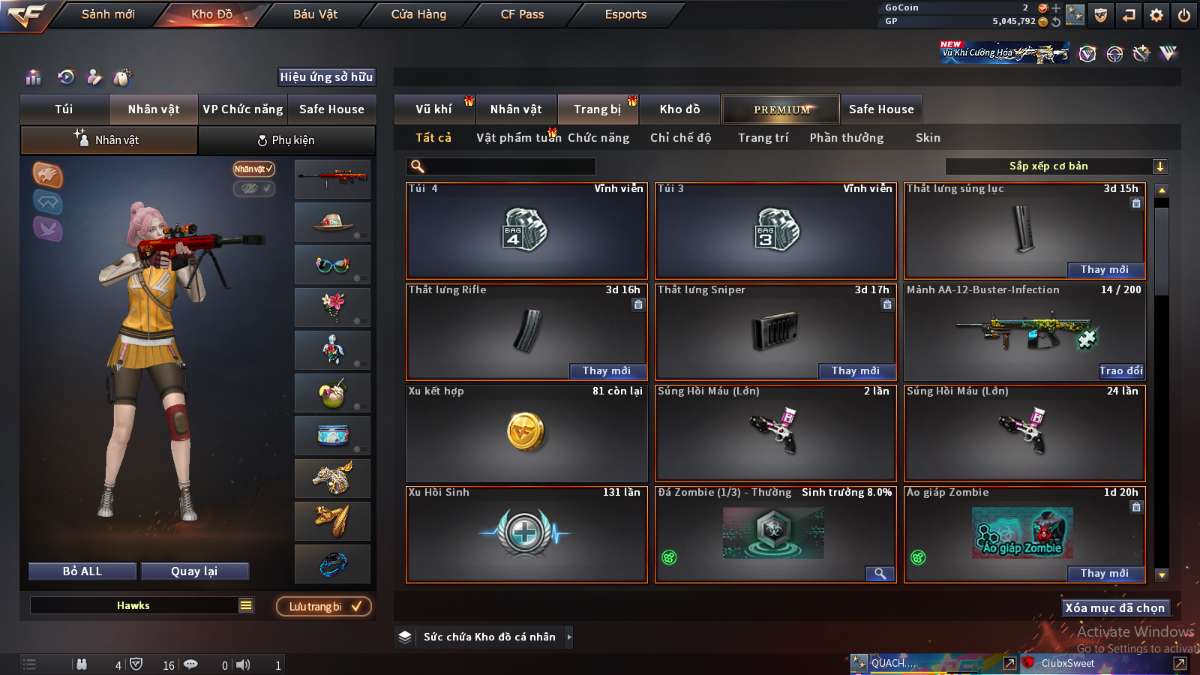 shop acc cf uy tin gia re